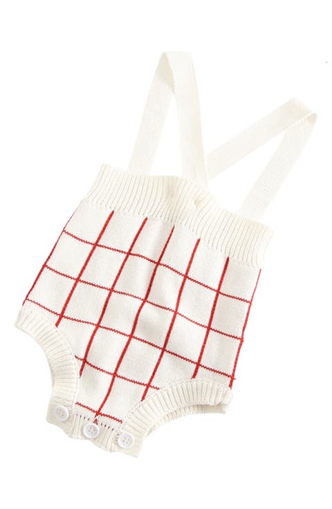Raleigh Check Knit Cotton Bodysuit