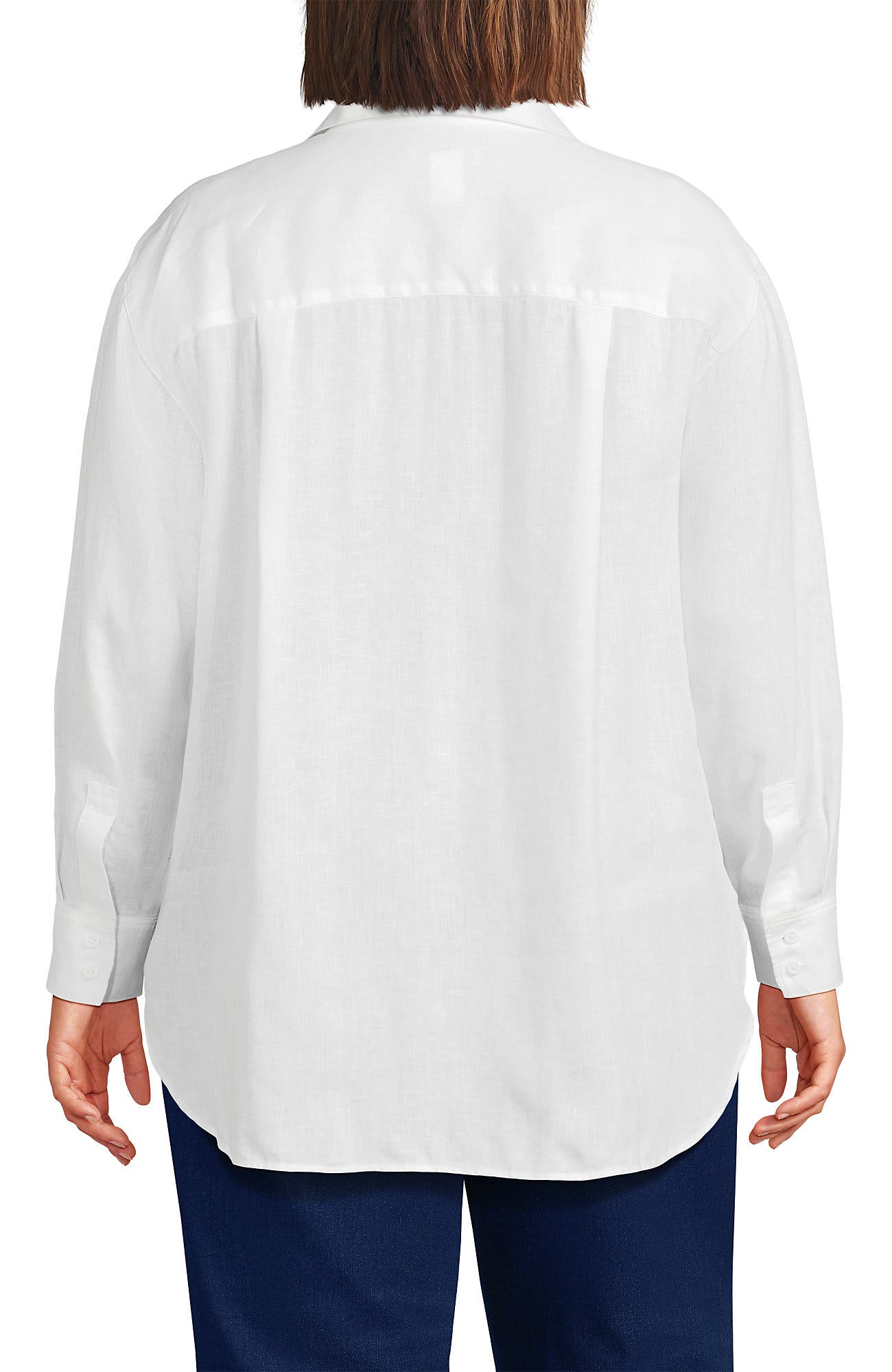 Linen Oversized Button Front Shirt - image 2