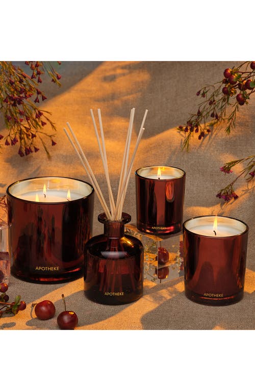 Apotheke Bitter Cherry Petite Scented Candle In Red