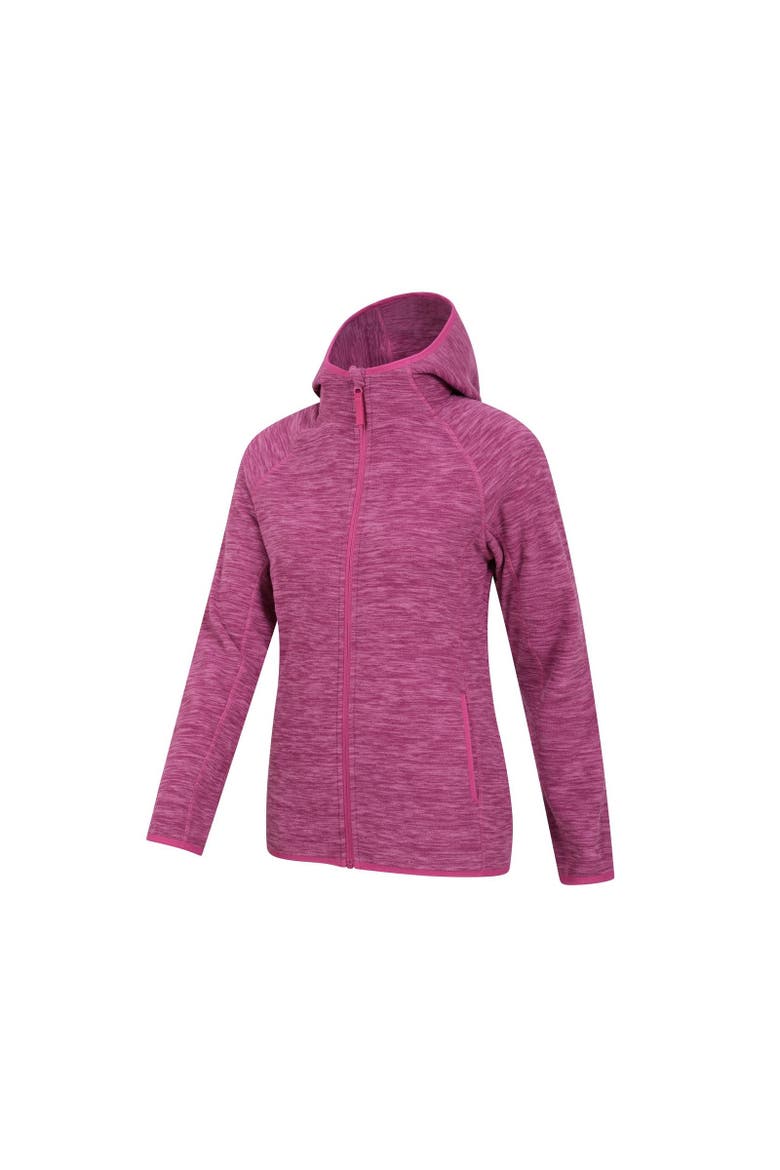 Lleyn II Melange Full Zip Hoodie, Alternate, color, Berry