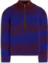 Boden Zelda Ribbed Half Zip Sweater
