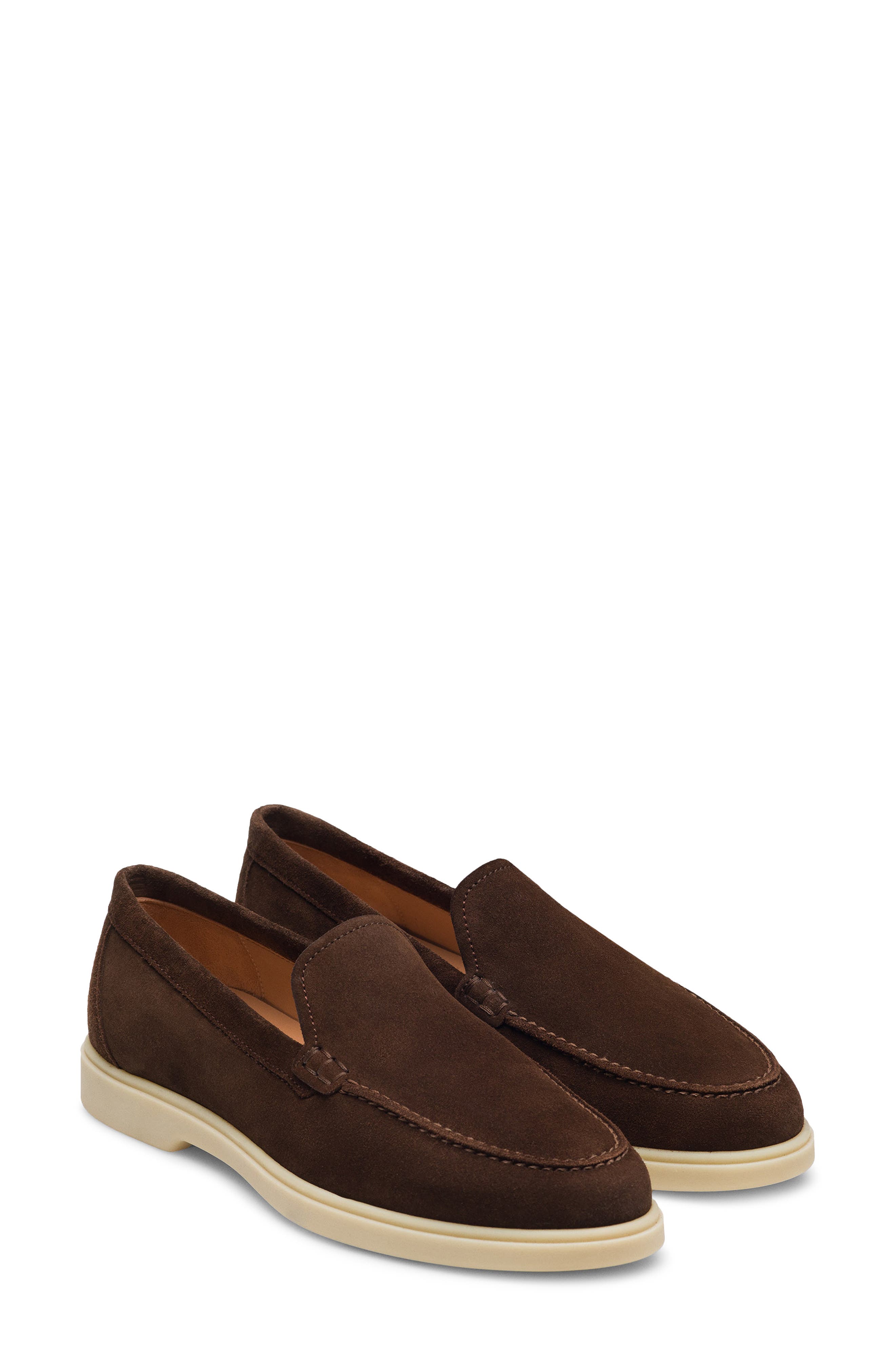 Magnanni Sophie Loafer, Main, color, Brown Suede