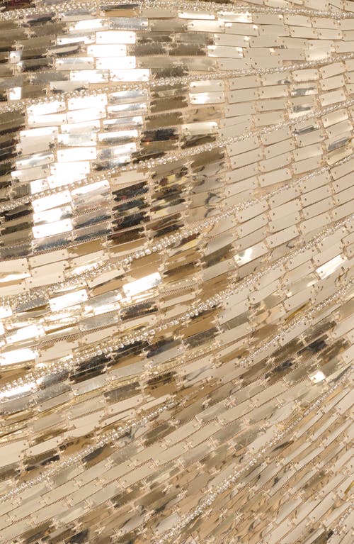 Adrianna Papell Beaded Strapless Minidress In Gold