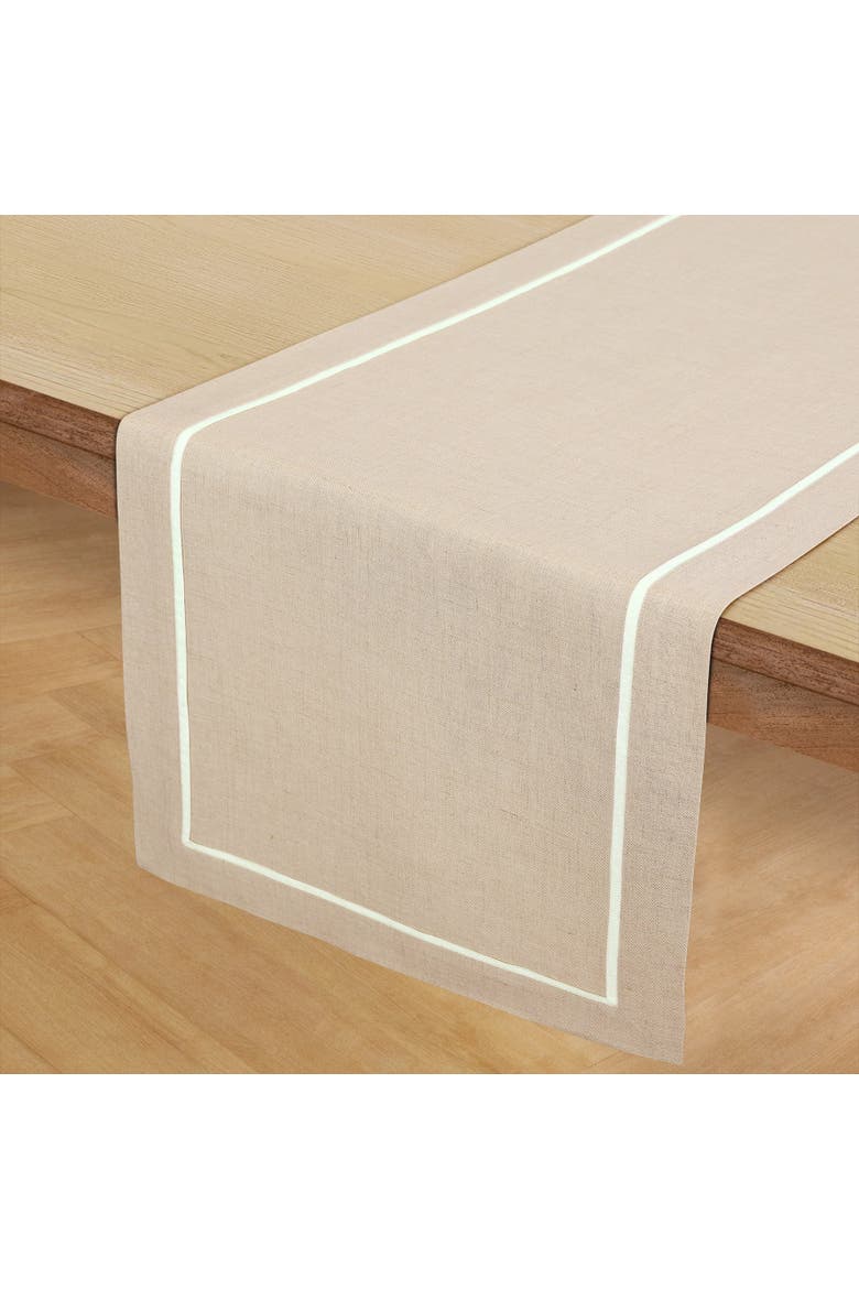 Linen Table Runner - Kensington, Alternate, color, Natural