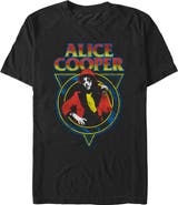 Alice Cooper Men's Alice Cooper Retro Snakeskin Logo Graphic T-Shirt