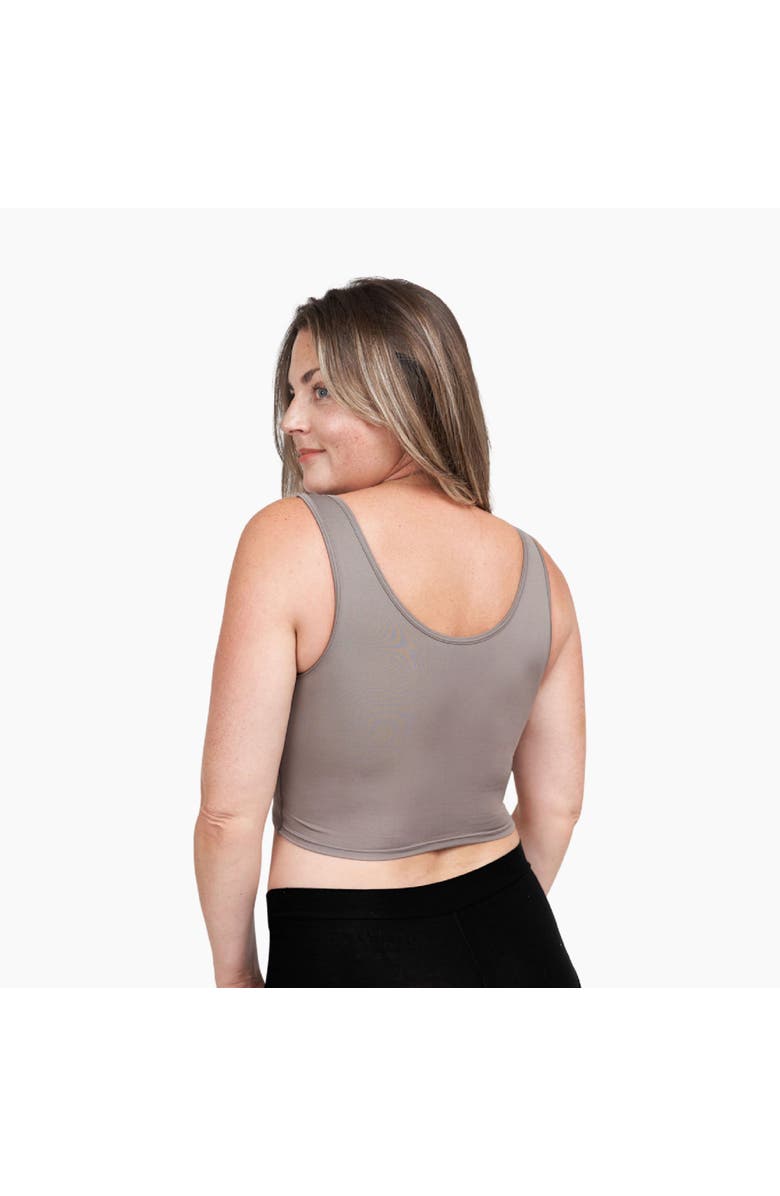 LARKEN X Maternity, Nursing + Hands - Free Pumping Bra, Alternate, color, Stone