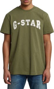 G-STAR Felt Logo Organic Cotton Graphic T-Shirt