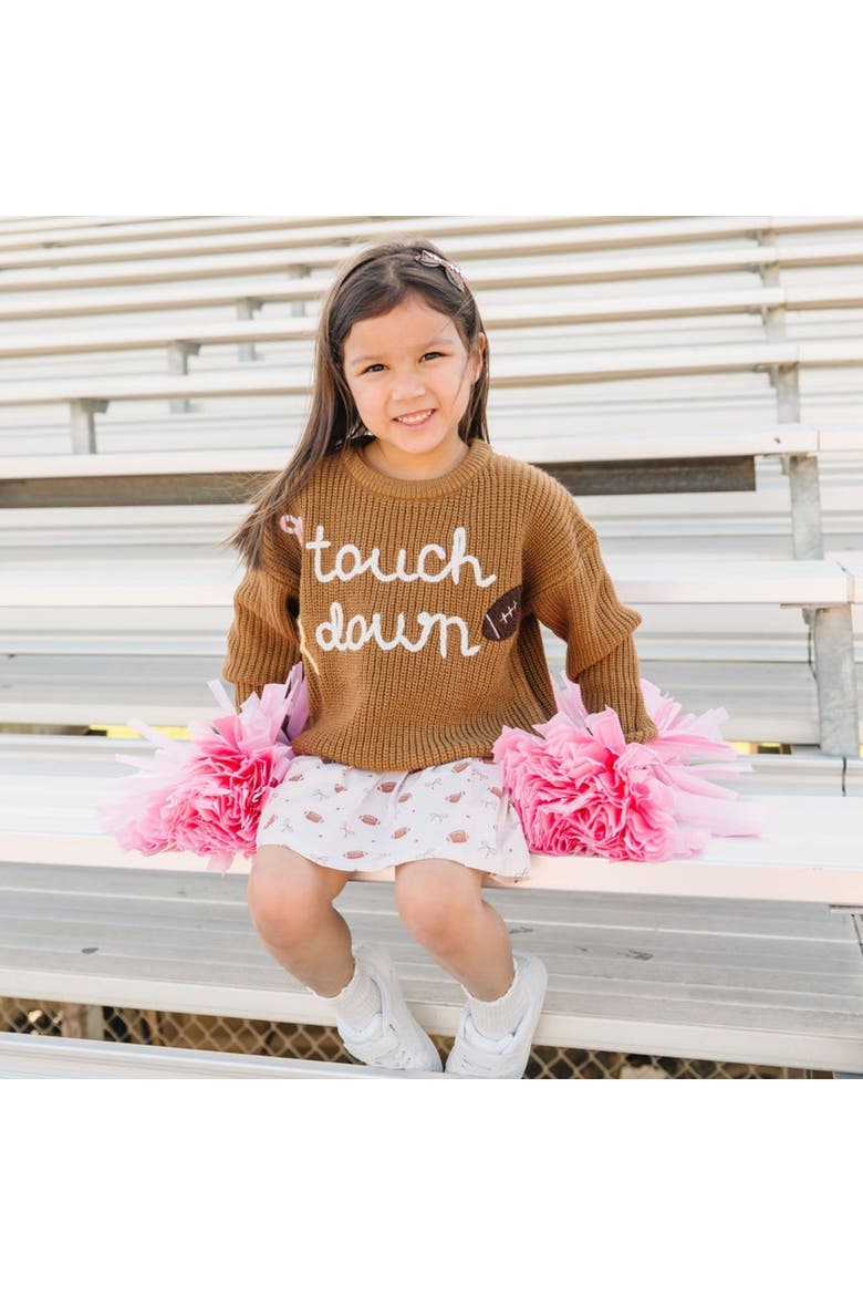 Touchdown Sweater, Alternate, color, Light Brown