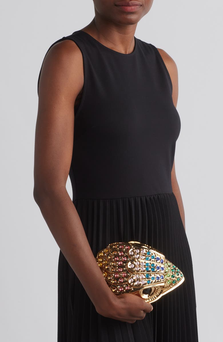 Kurt Geiger London Eagle Head Clutch, Alternate, color,