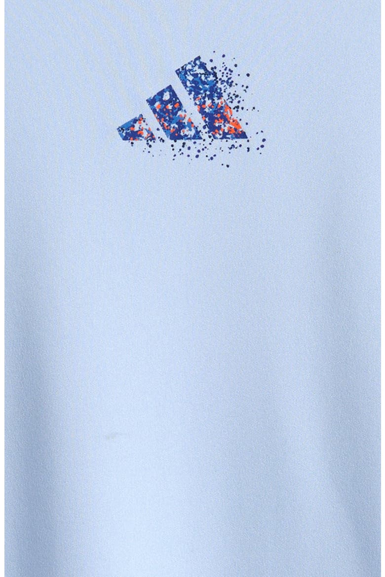 Kids' Spray Gradient Mountain Logo Graphic T-Shirt, Alternate, color, LIGHT BLUE