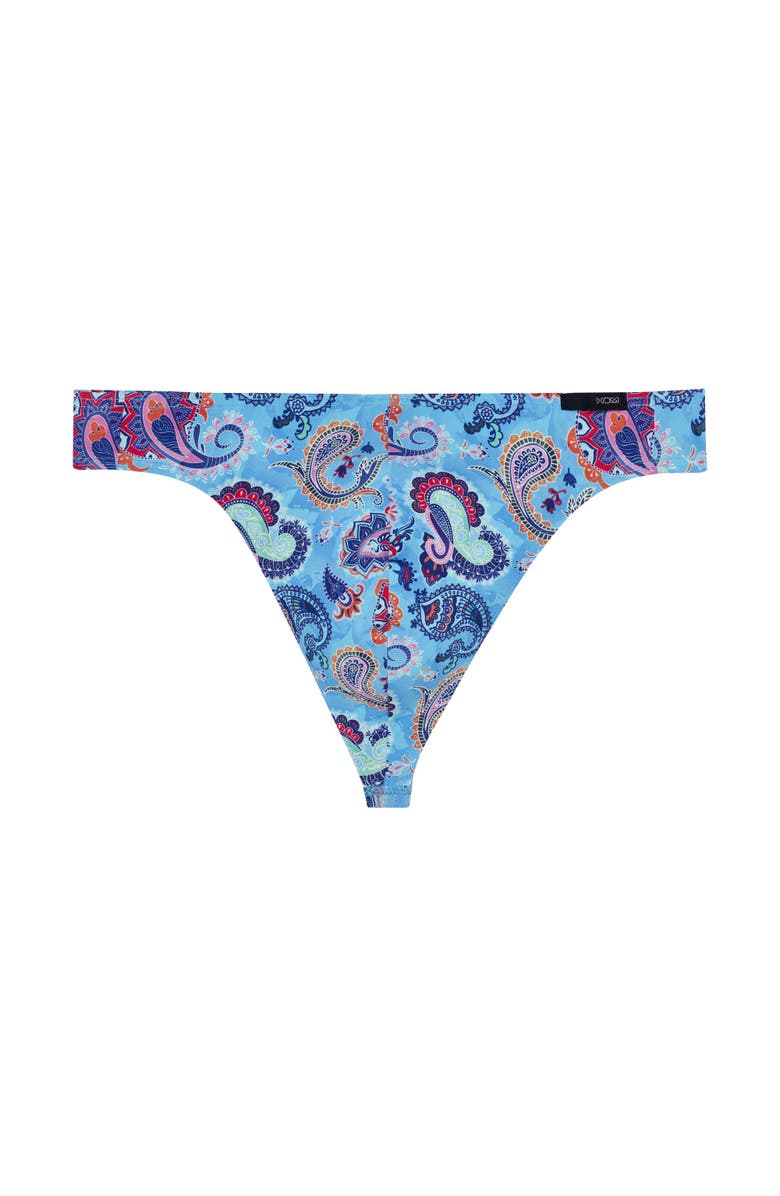 HOM USA Funky Styles G-String, Main, color, Turquoise Print