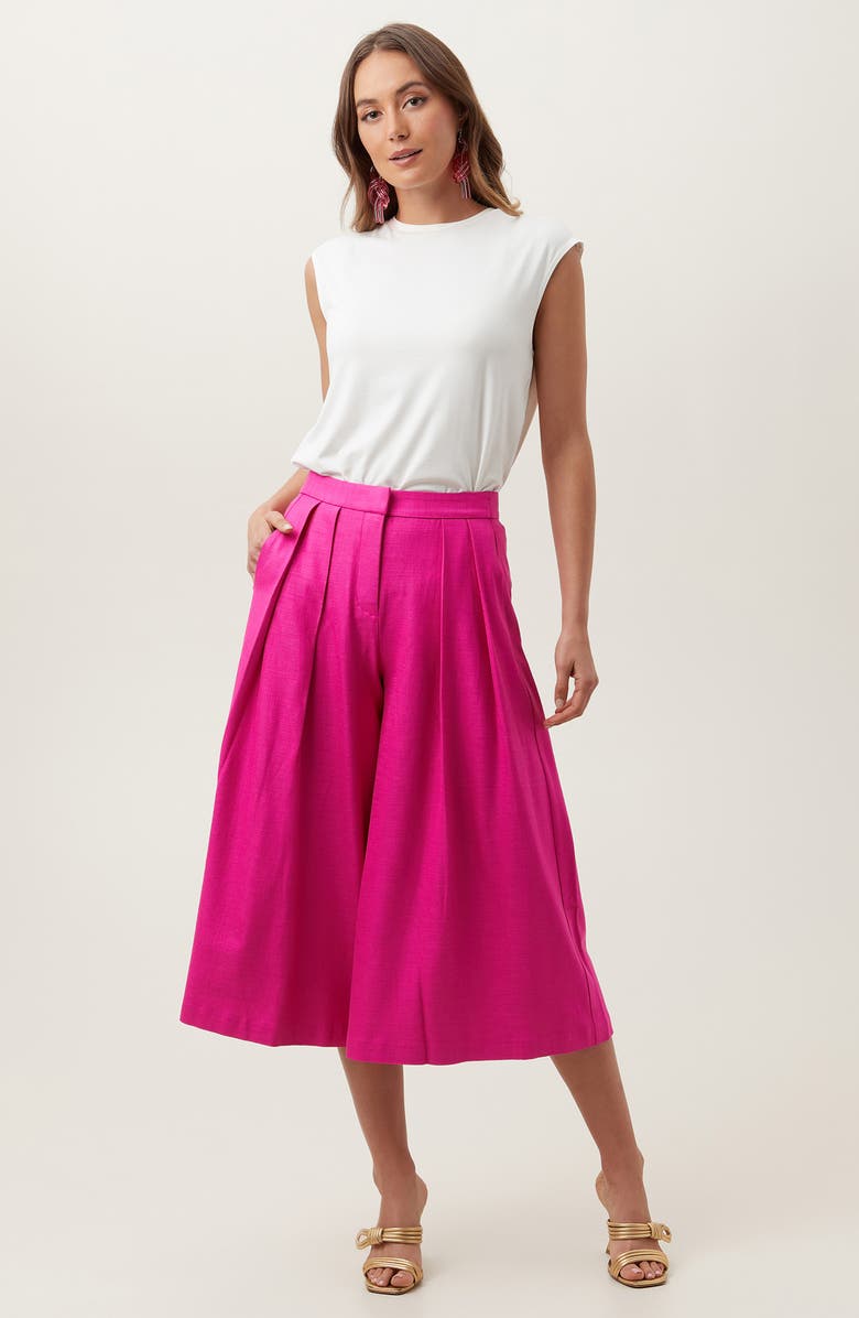 Trina Turk Carefree Wide Leg Pants, Alternate, color, 