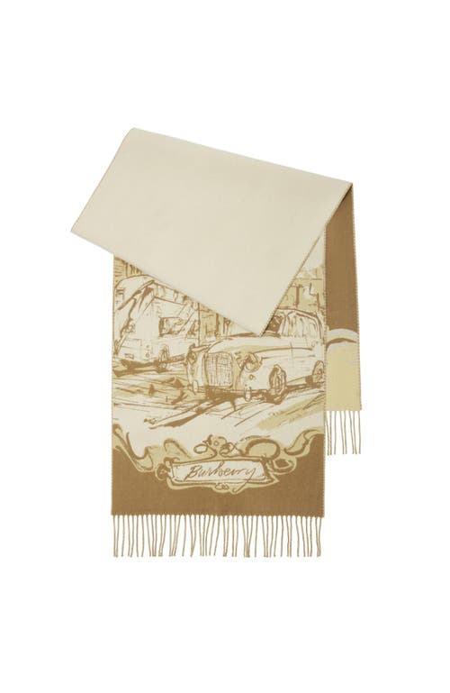 Burberry Westminster Cashmere Scarf In Hay