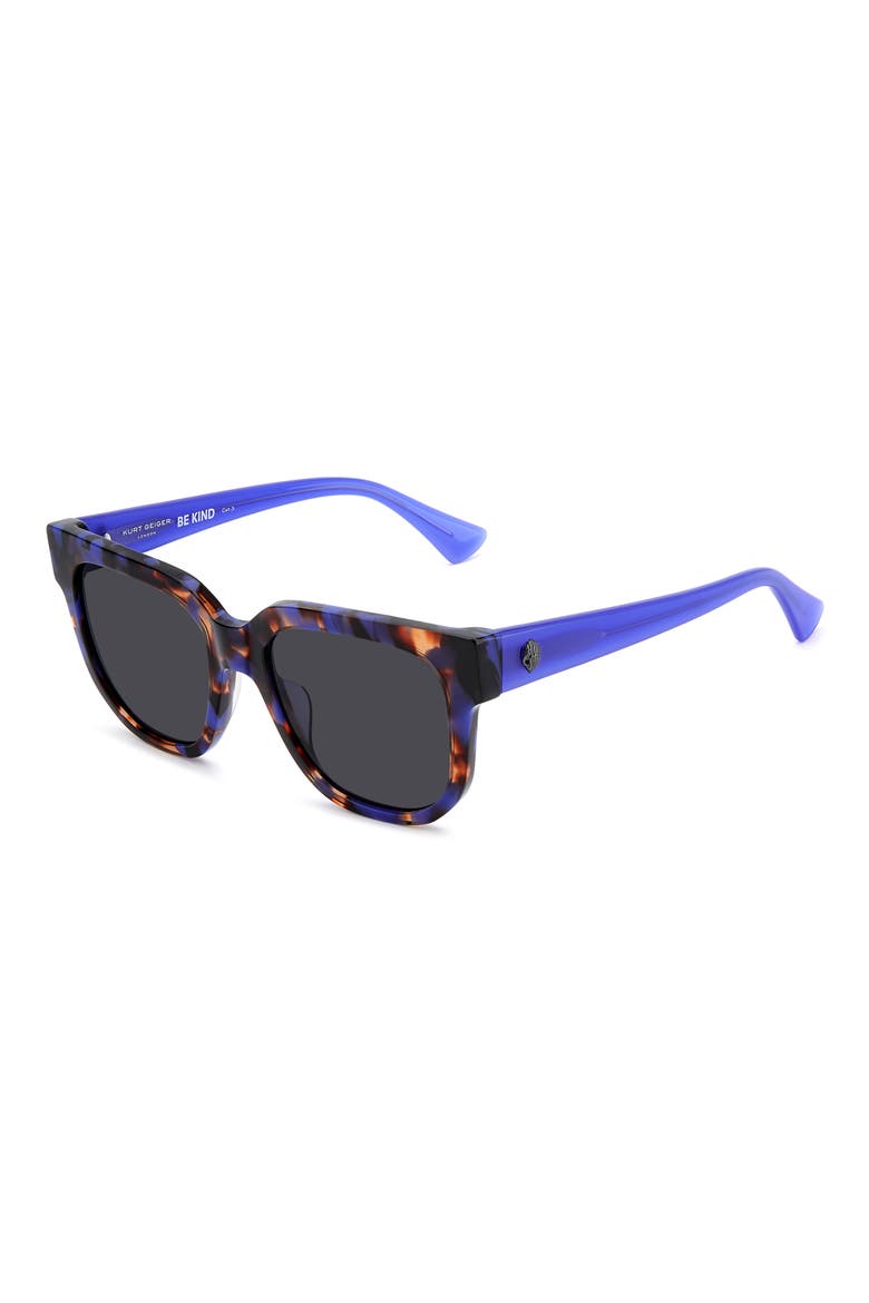 54mm Square Sunglasses, Alternate, color, HAVANA PATTERN BLUE/ GREY