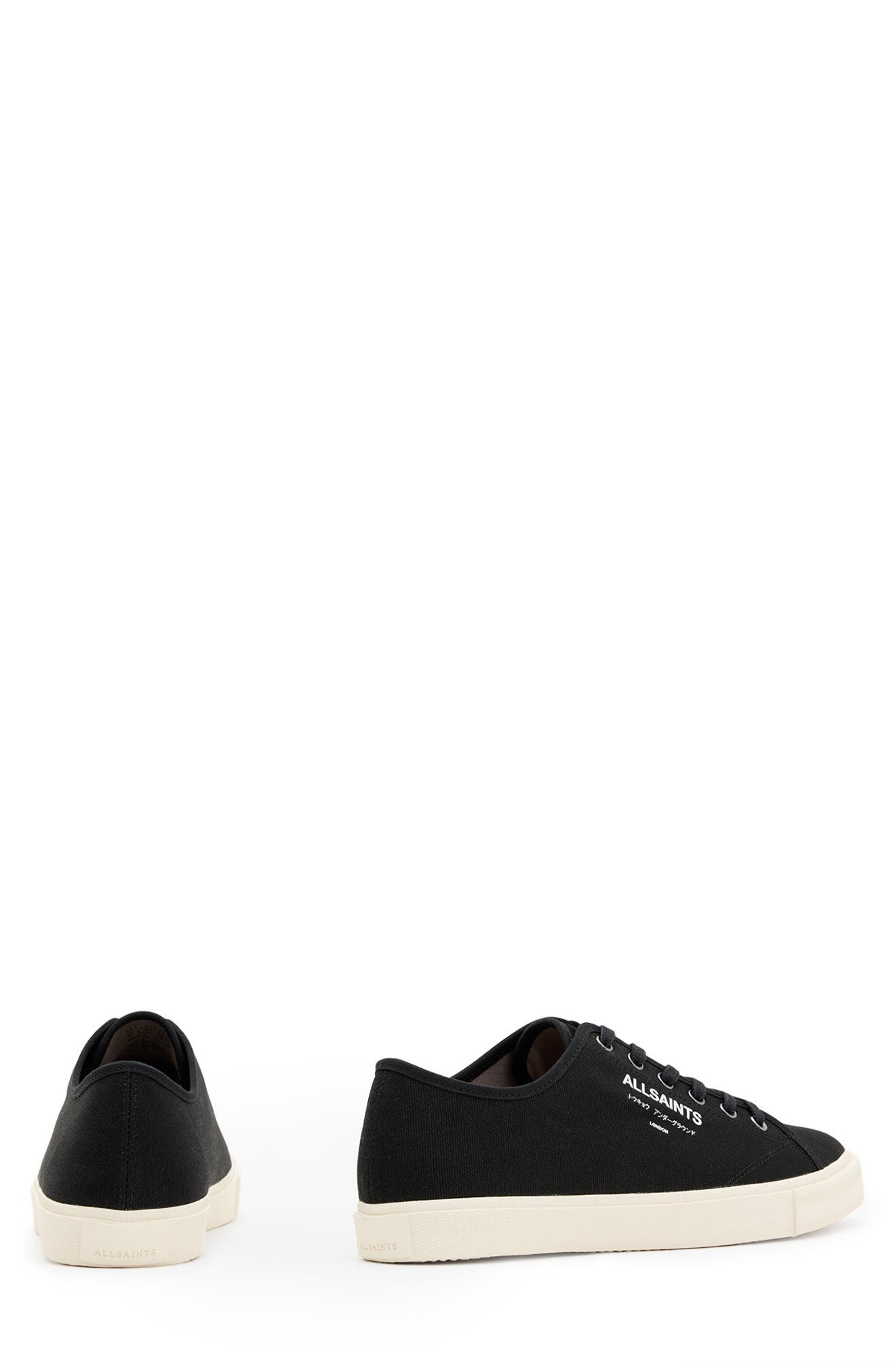 AllSaints Underground Low Top Sneaker, Alternate, color, Off White/ Black