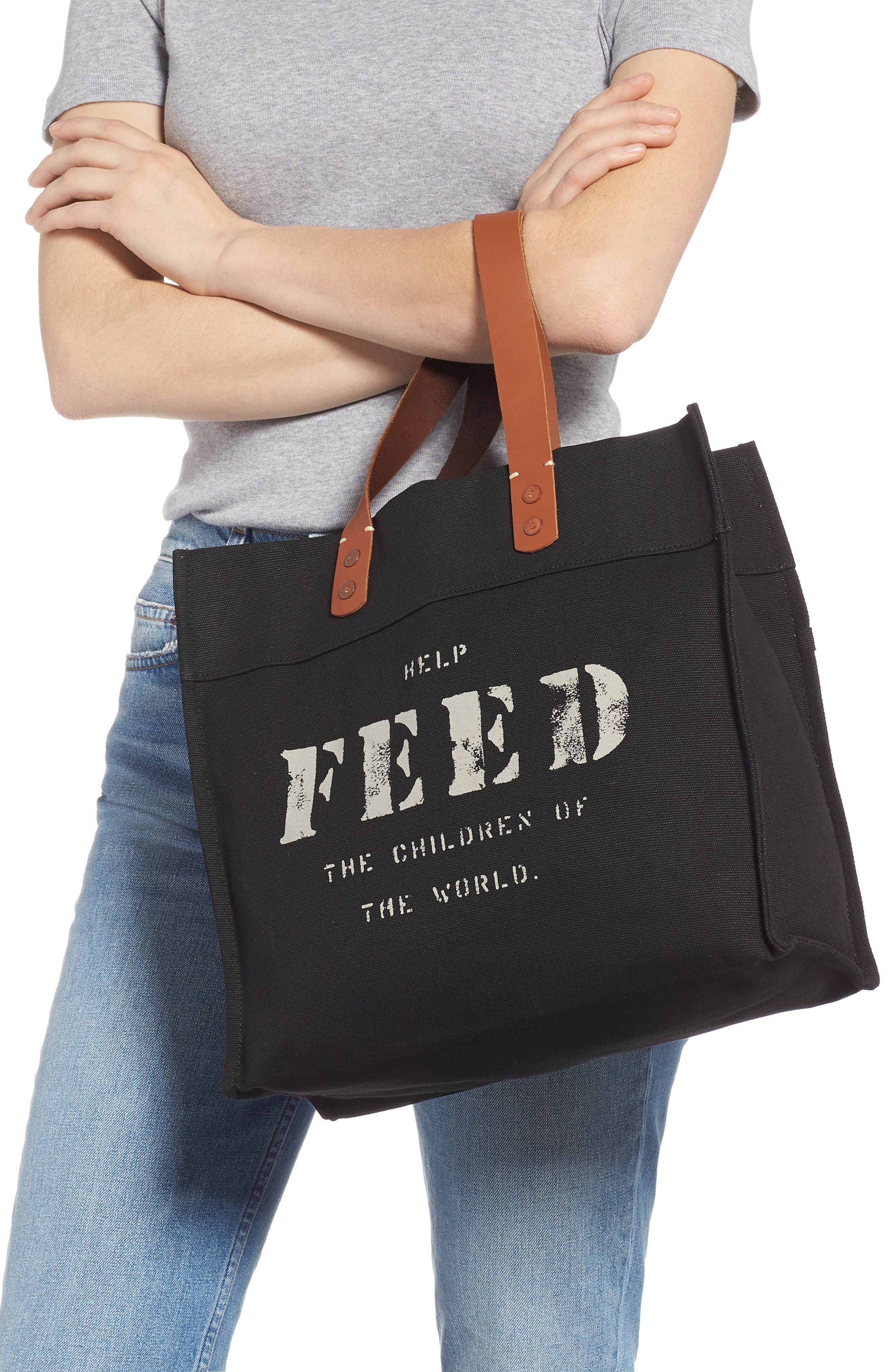 FEED Market Canvas Tote, Alternate, color, 