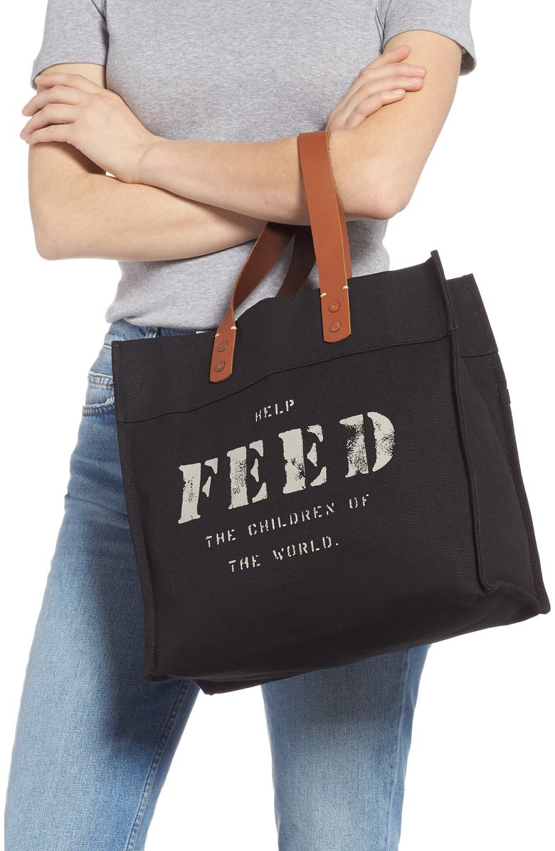 FEED Market Canvas Tote, Alternate, color,