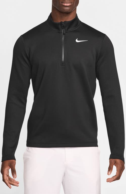 Nike Men's Victory Dri-fit 1/2-zip Golf Top In Black/white