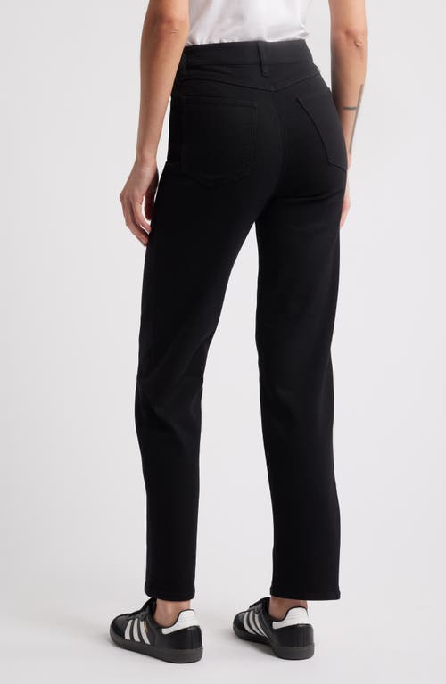 1822 Denim High Waist Straight Leg Jeans In Black