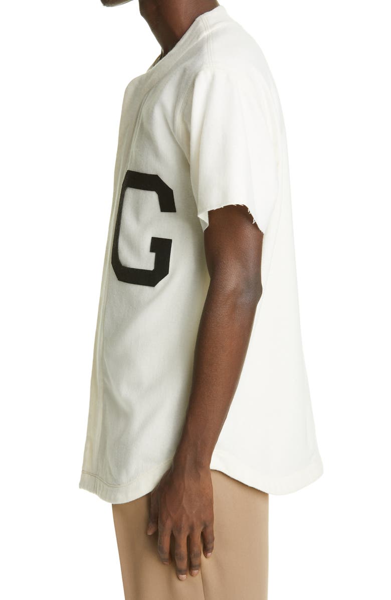 Fear of God Zip Wool Blend Baseball Jersey, Alternate, color,