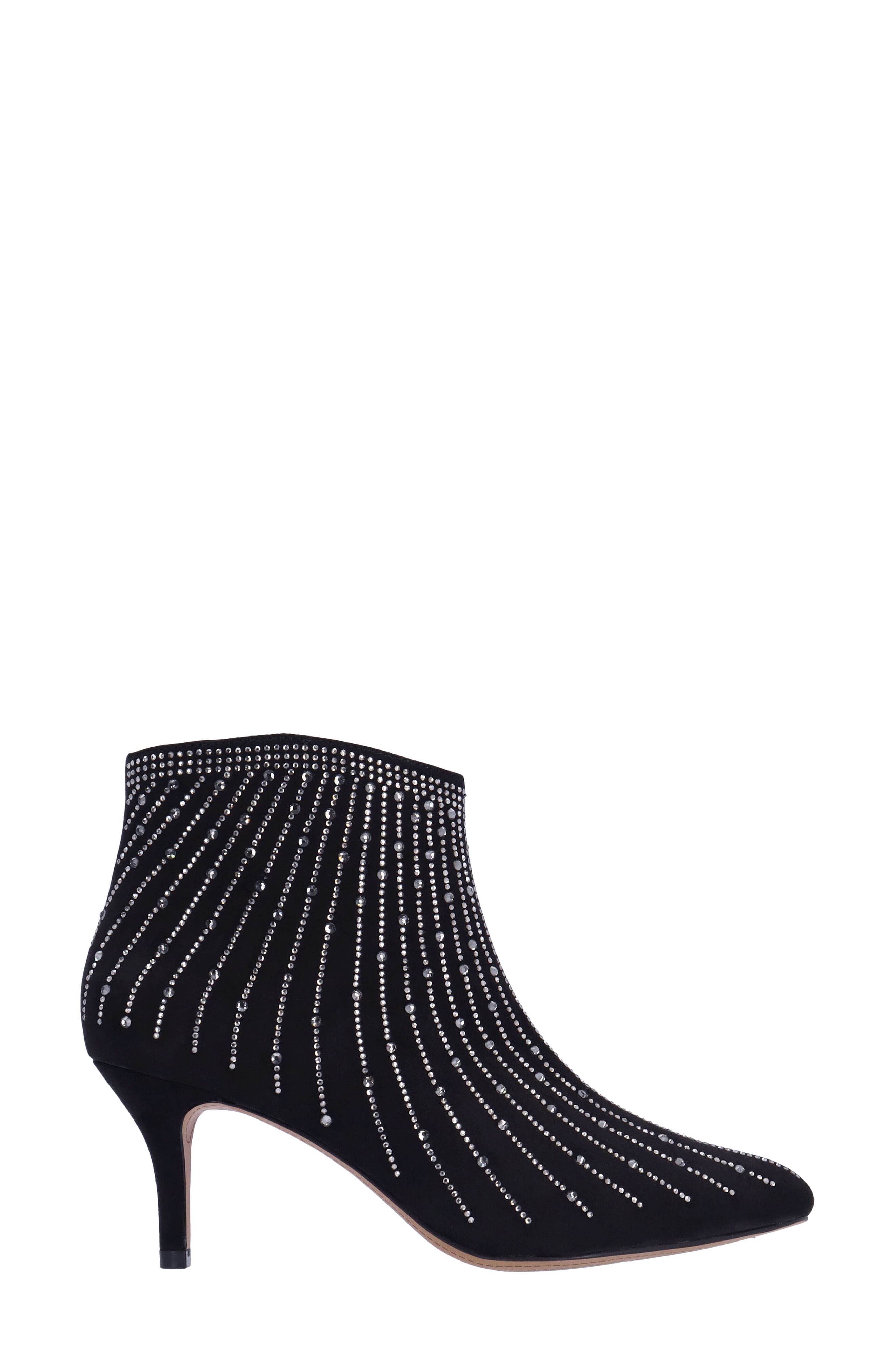 J. Reneé Alannis Pointed Toe Bootie, Alternate, color, Black