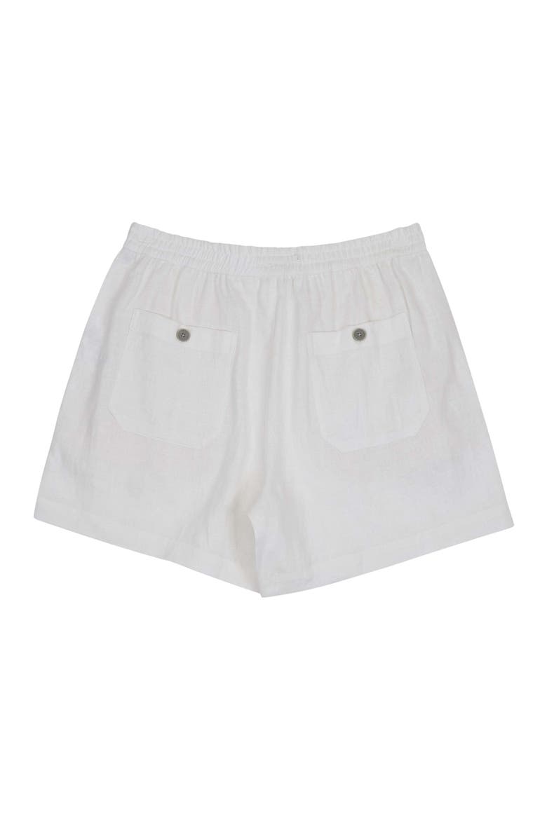 Womens Leanne Drawstring Short, Alternate, color, WHITE
