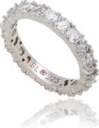 SUZY LEVIAN Mixed Cut Cubic Zirconia Eternity Band Ring