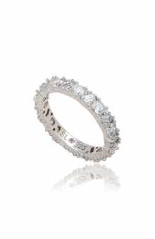 SUZY LEVIAN Mixed Cut Cubic Zirconia Eternity Band Ring