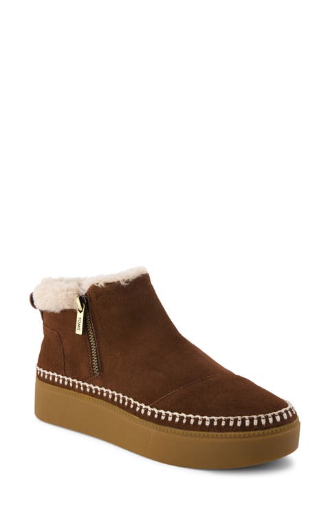 Percy Bootie with Faux Fur Trim