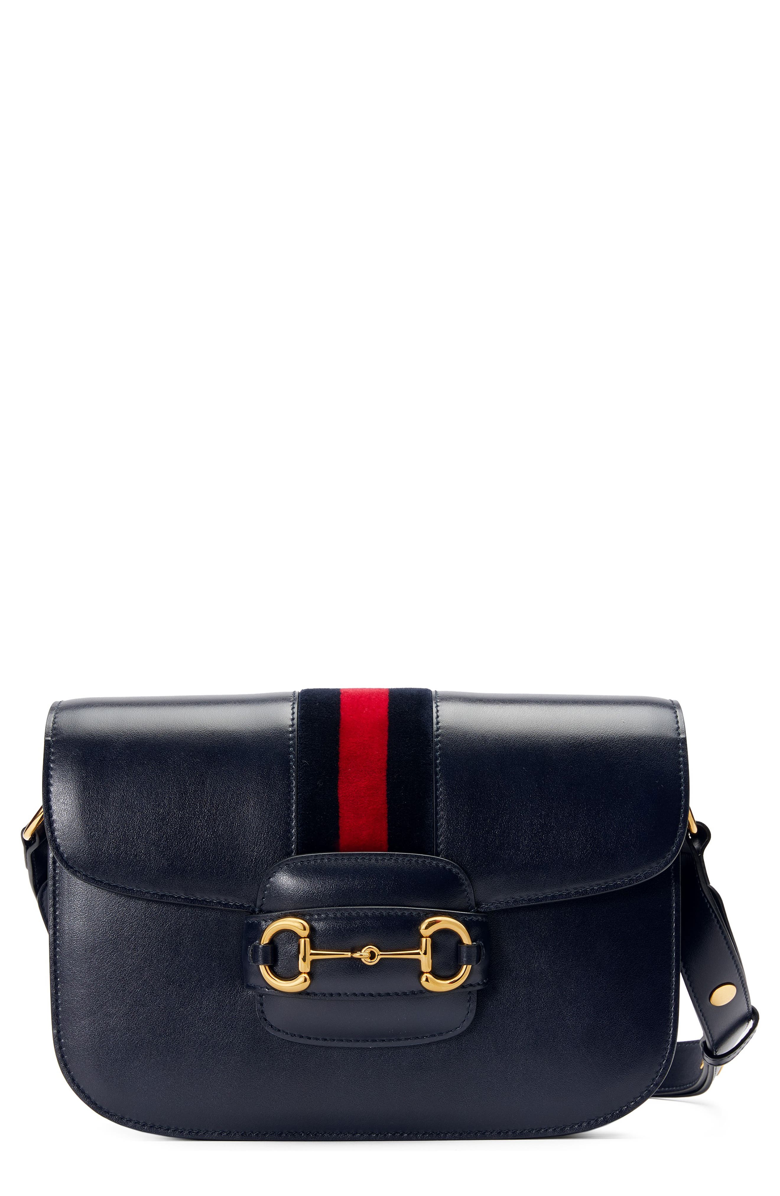 Gucci Small 1955 Horsebit Leather Shoulder Bag, Main, color, 