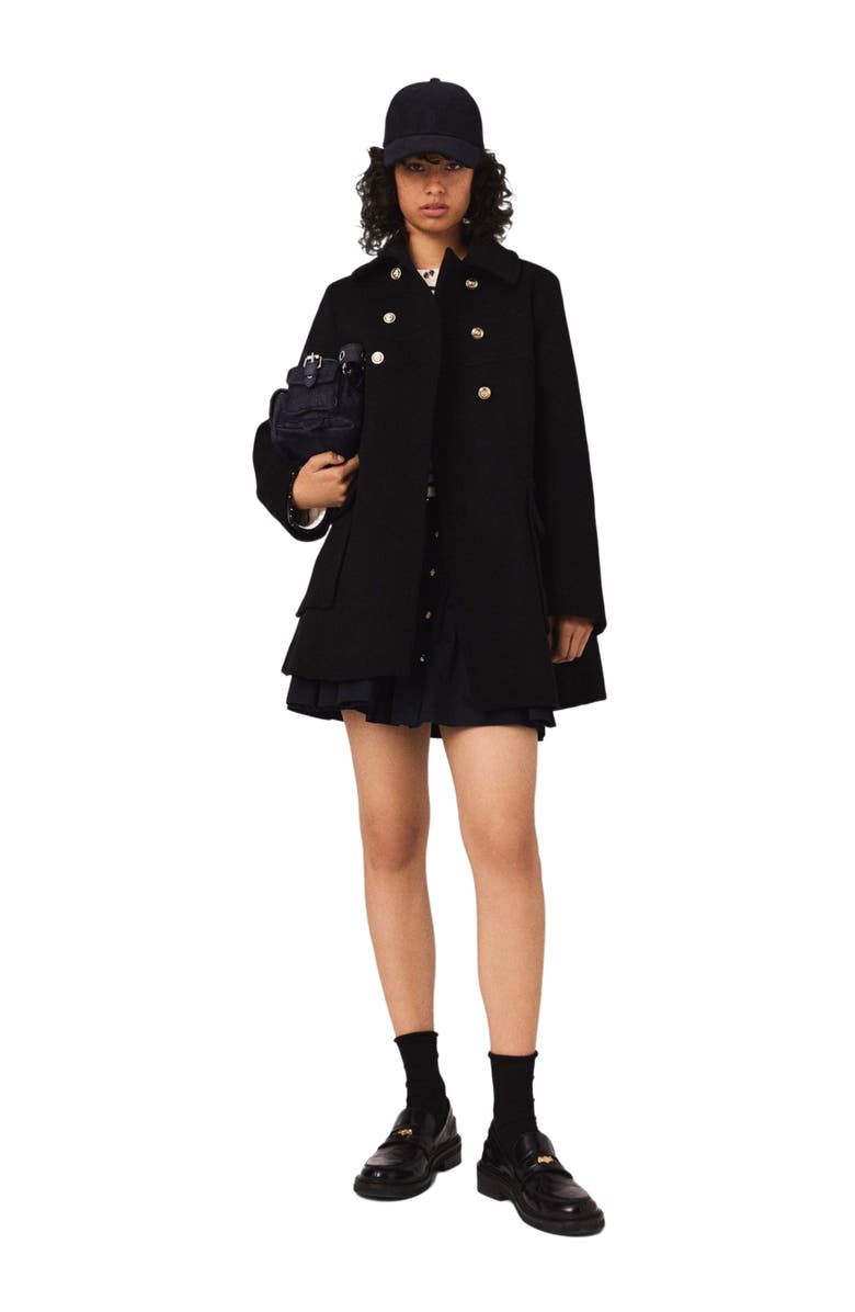 maje Wool blend coat, Main, color, 