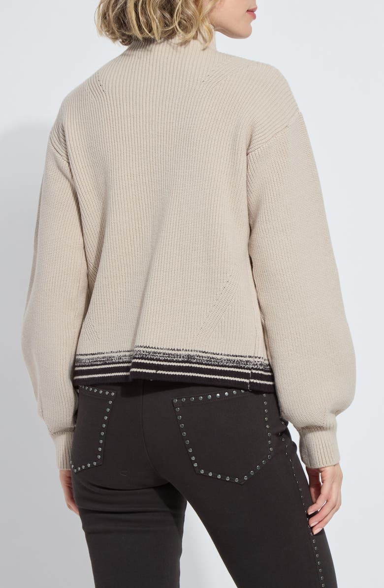 Lysse Blythe Cozy Rib Zip Cardigan, Alternate, color, Extra Beige