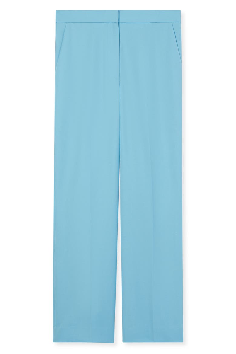 Wool Twill Straight Leg Pants, Main, color, CORNFLOWER