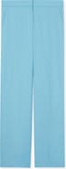 St. John Collection Wool Twill Straight Leg Pants