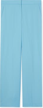 St. John Collection Wool Twill Straight Leg Pants