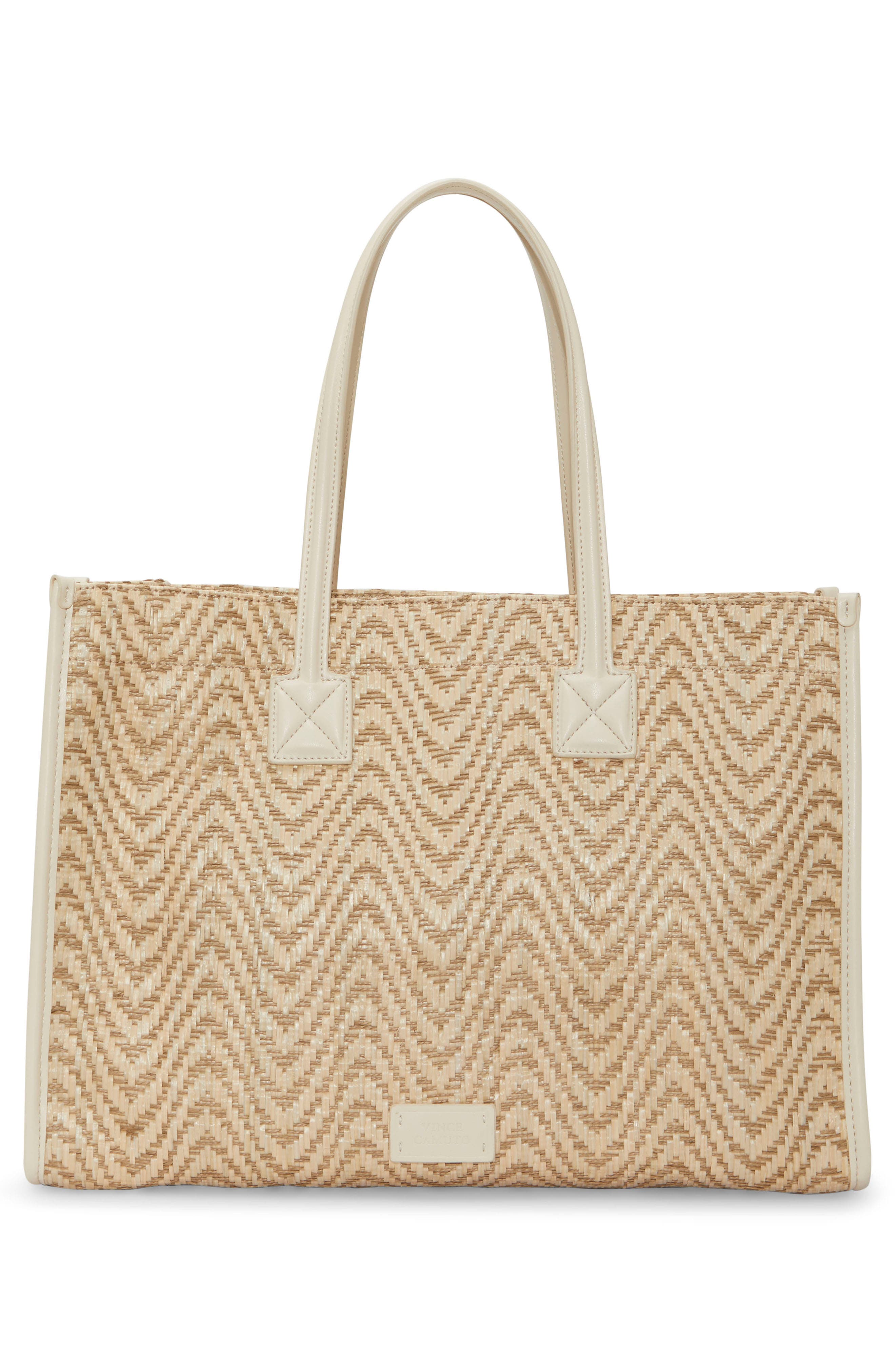 Vince Camuto Saly Straw Tote, Alternate, color, 