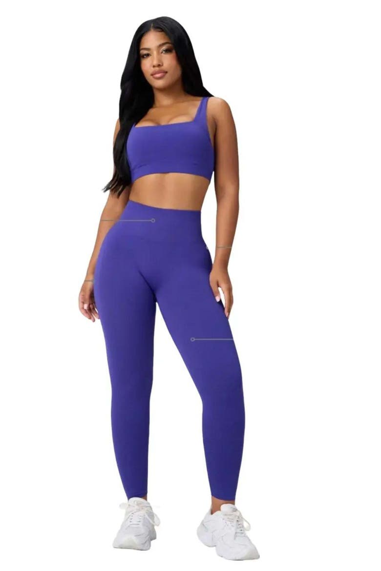 Seamless Scrunch High-Waisted Legging, Alternate, color, Nightfall