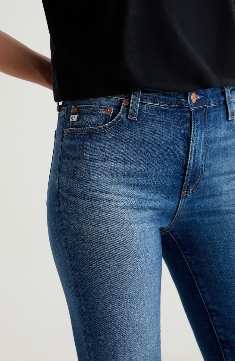 AG Mari Mid Rise Slim Straight Leg Jeans, Alternate, color, 12 Years Assumption
