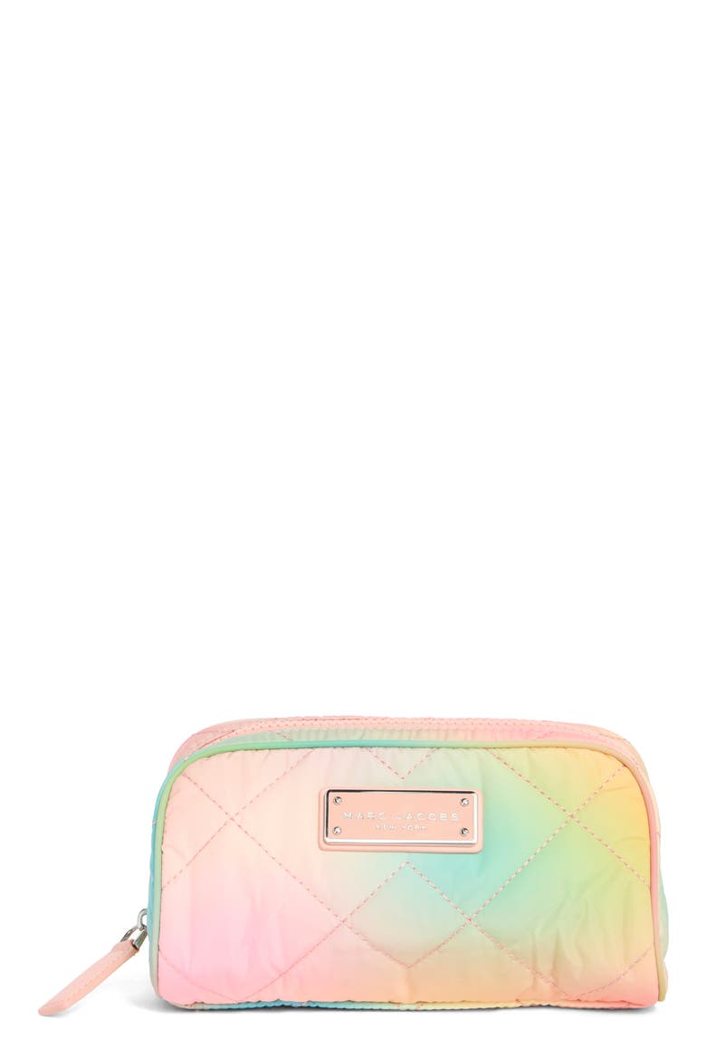 Quilted Cosmetic Case, Main, color, DESERT SUN MULTI