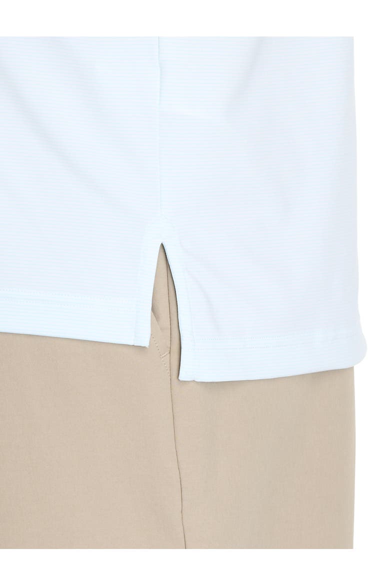 Big & Tall St. Jean Striped Sankaty Polo Shirt, Alternate, color, WHITE CAP SEA SPLASH
