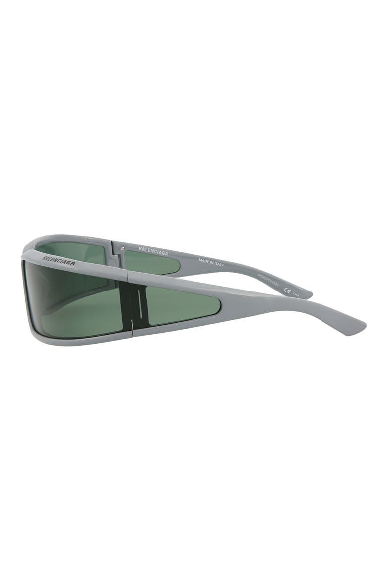 78mm Rectangular Sunglasses, Alternate, color, GREY GREY GREEN