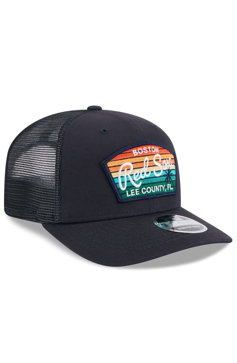 New Era Men's New Era  Navy Boston Red Sox 2025 Spring Training 9SEVENTY Stretch-Snap Trucker Hat, Alternate, color, 