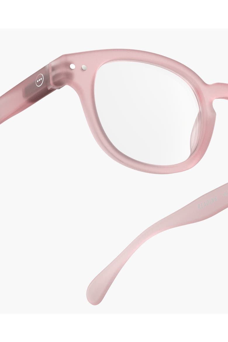 #C 49mm Square Reading Glasses, Alternate, color, Pink