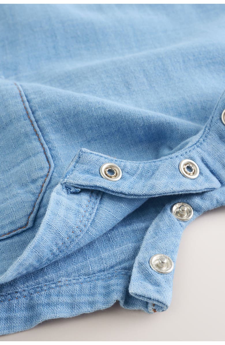 NEXT Woven Bear Overalls, Alternate, color, Blue