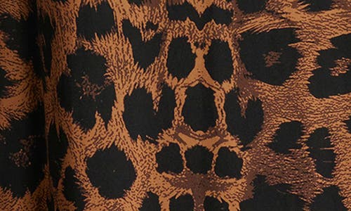 Naked Wardrobe Leopard Print Long Sleeve Maxi Dress In Leopard