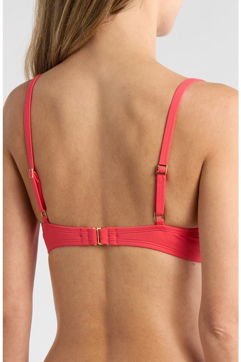 Wrap Bikini Top, Alternate, color, GUAVA