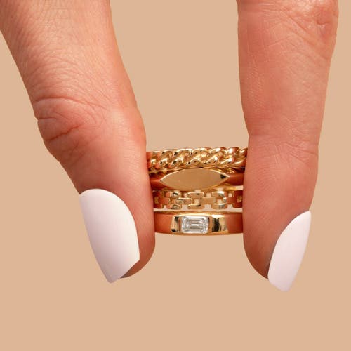 The Lovery Fine Jewelry Curb Link Ring In Gold