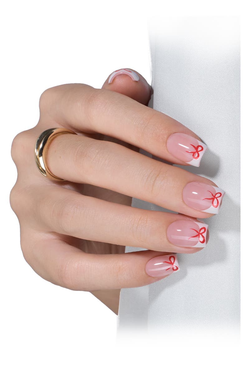 French Tip Press On Nail Studio Kit Short Square, Alternate, color, None