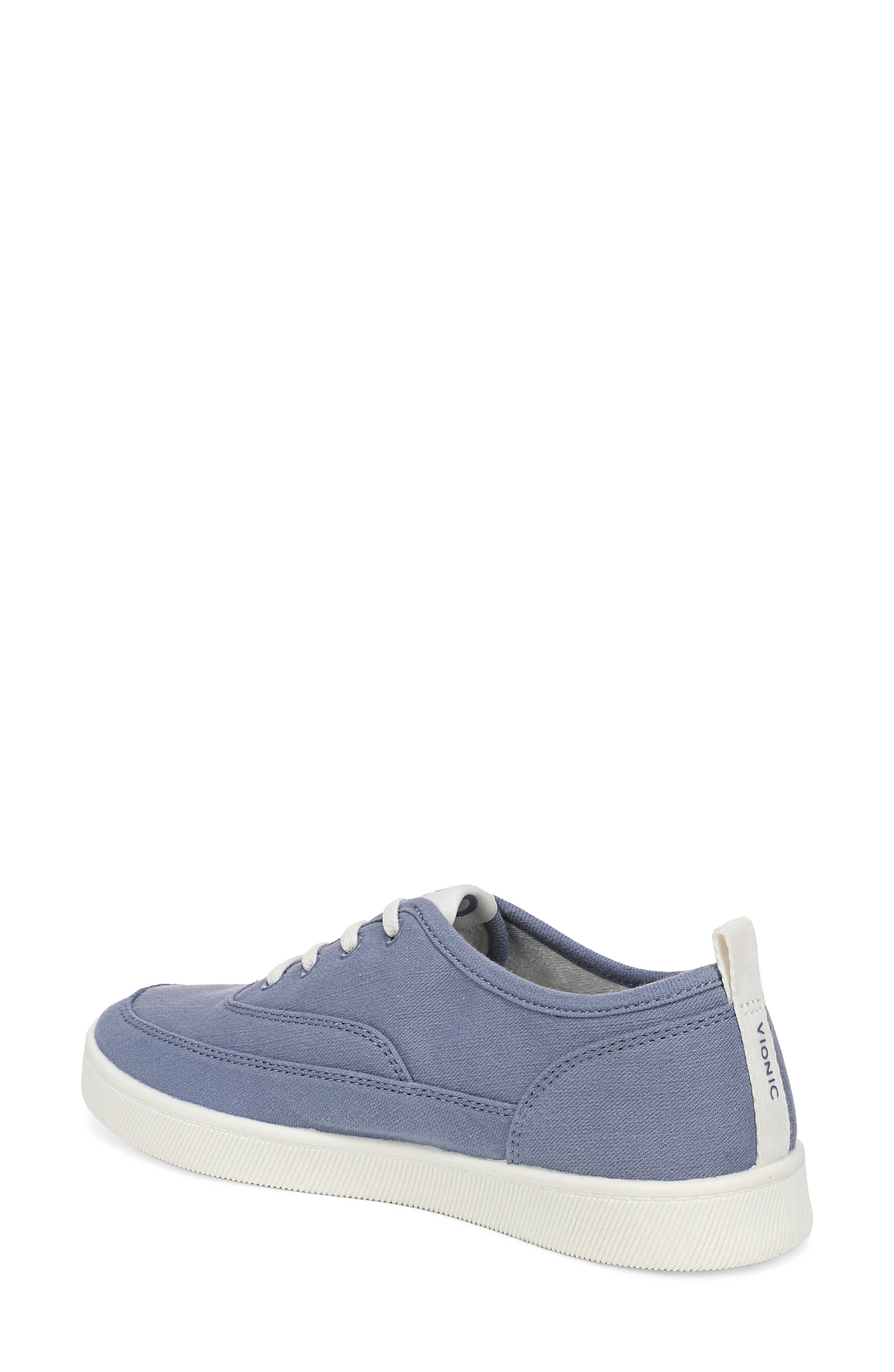 Vionic Cobalt Lace-Up Sneaker, Alternate, color, Dark Denim Canvas