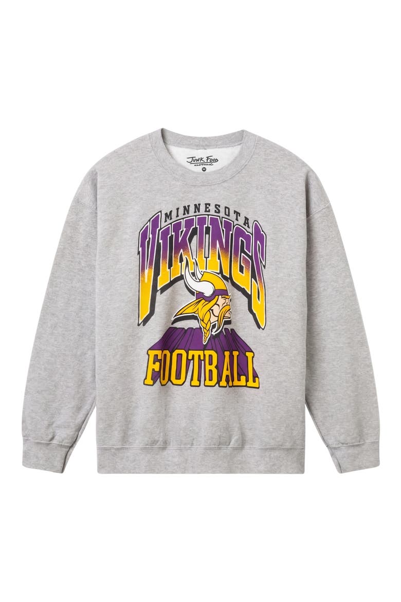 Vikings All Pro Crewneck Sweatshirt, Main, color, HEATHER GREY